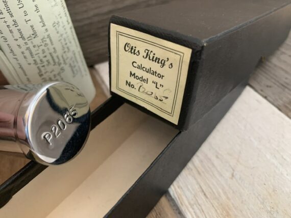 Otis King cylindrical Slide rule model L full set 1950 England