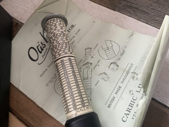 Otis King cylindrical Slide rule model L full set 1950 England - Image 3