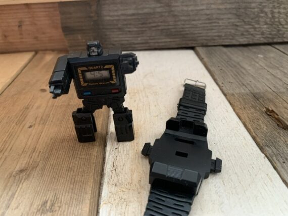 Robot Watch transformer complete with strap clone 1980 Taiwan - Image 5