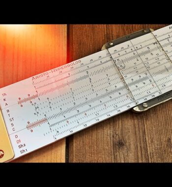 Ahrend 704 Aristo HyperboLog 971 slide rule 1953 Germany Holland