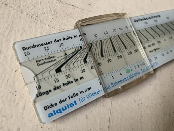 IWA 09118 Rollenberechnung Folien slide rule full set 1960 Germany - Image 6