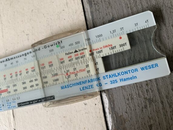 IWA 09118 Rollenberechnung Folien slide rule full set 1960 Germany - Image 8