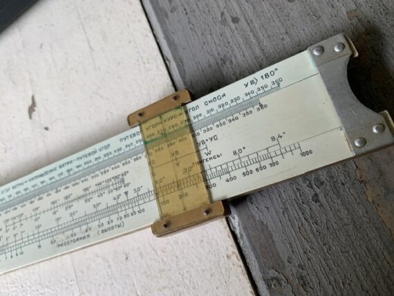 Soviet KL-10 KL-8 pocket Air Navigation airplane slide rules 1946 1964 USSR - Image 12