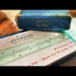 Nestler 0320 Oilrule sys Schmeling slide rule with container 1969 Germany