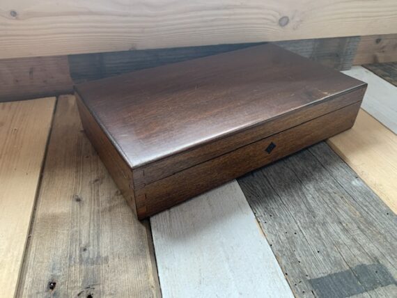 Vintage Poker set wood box chips dice cards 1930 Holland - Image 11