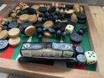 Chess checkers backgammon board game box set 1930 Netherlands - Image 7