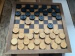 Chess checkers backgammon board game box set 1930 Netherlands - Image 3