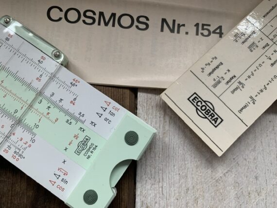 Ecobra R154 Cosmos slide rule full set 1960 Germany - Image 7
