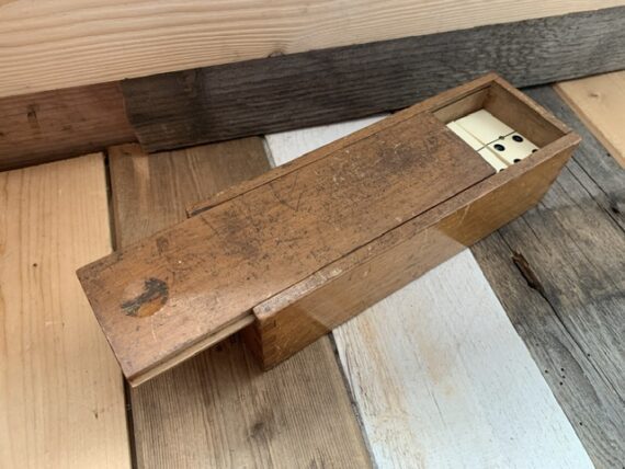 Double 6 Domino white bakelite set handmade in box 1950 Holland - Image 7