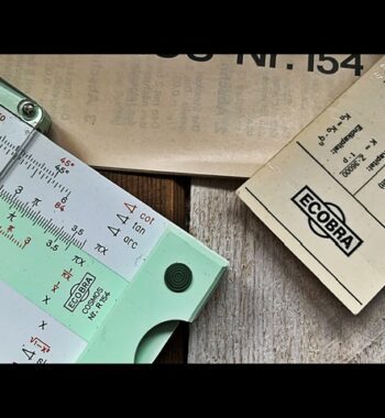 Ecobra R154 Cosmos slide rule full set 1960 Germany