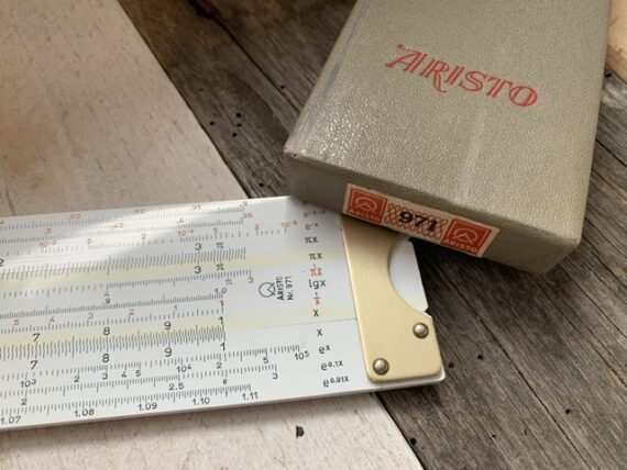 Ahrend 704 Aristo HyperboLog 971 slide rule 1953 Germany Holland