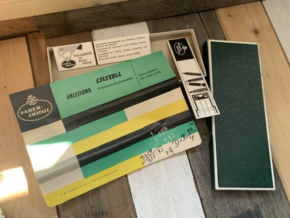 Faber Castell 62/83 Novo-Duplex slide rule New Old Stock 1970 Germany