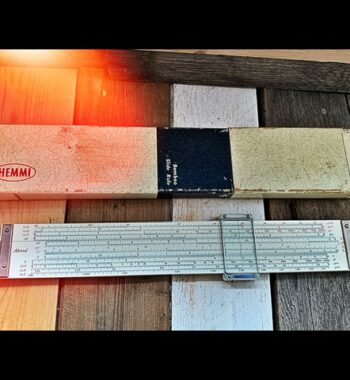 Ahrend Sun Hemmi 260 University Slide rule case manual Japan 1966 Netherlands