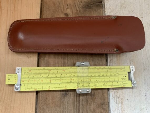 Pickett N600-ES pocket slide rule sleeve USA 1960