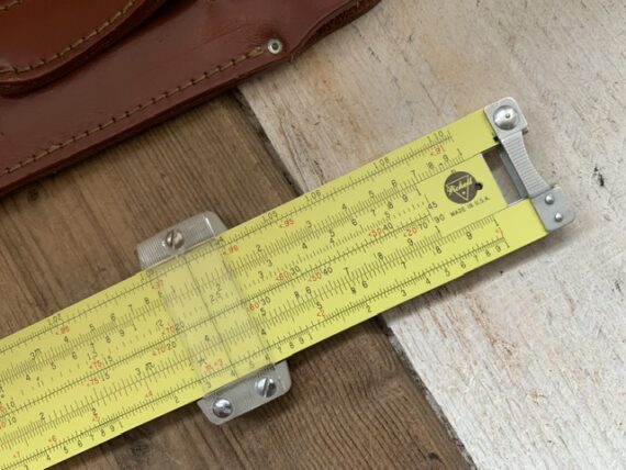 Pickett N600-ES log log pocket slide rule sleeve USA 1960 - Image 3