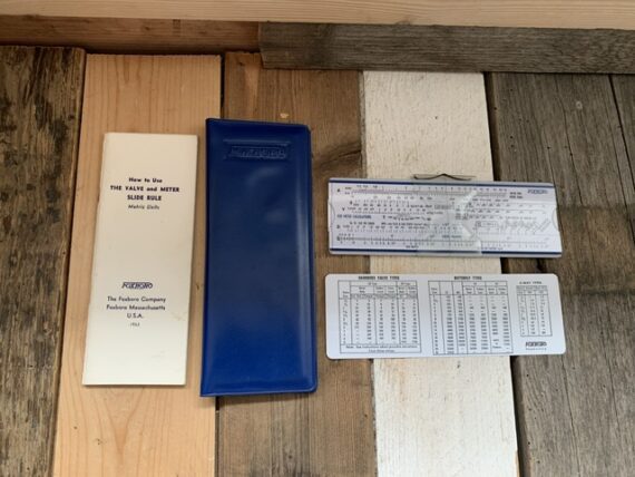 Foxboro valve and meter pockets slide rule PUB-34 set 1963 USA - Image 5