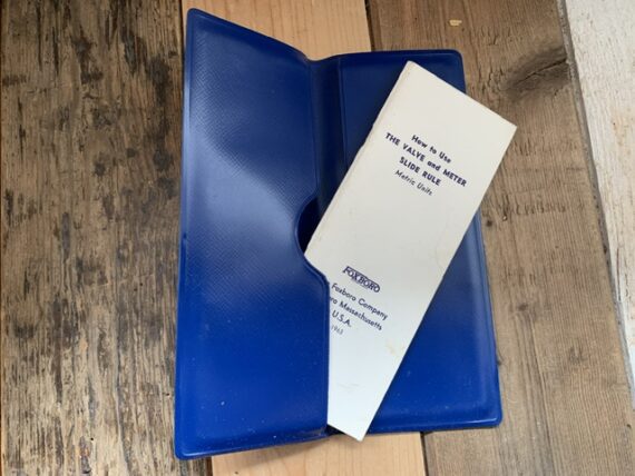 Foxboro valve and meter pockets slide rule PUB-34 set 1963 USA - Image 6