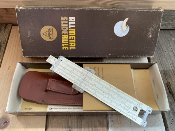 Pickett N600-T Log Log rule sleeve box 1960 USA - Image 3