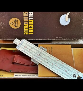 Pickett N600-T Log Log rule sleeve box 1960 USA