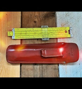 Pickett N600-ES pocket slide rule sleeve USA 1960