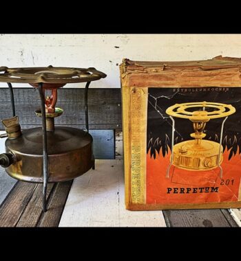 Perpetum 201 home stove cardboard box 1960 Hungary