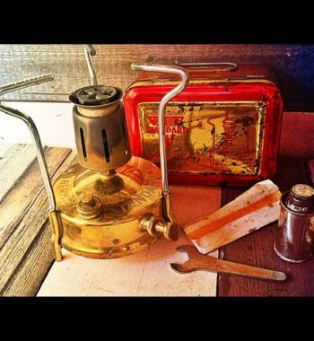 Standard 296 brass camping Stove complete set box 1970 Germany