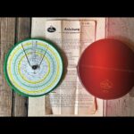 Faber Castell 8/10 circular slide rule manual case 1969 Germany