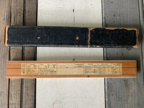 Faber Castell 1/61/361 electro slide rule in case 1938 Germany - Image 7