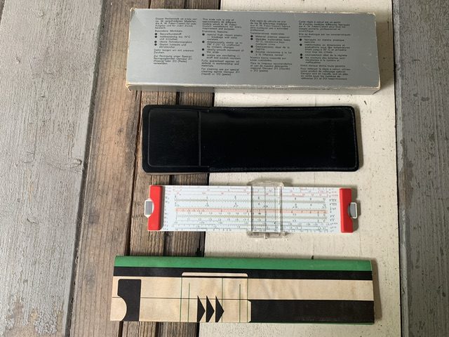 Faber Castell 63/83 Novo-Biplex slide rule complete set 1970 Germany