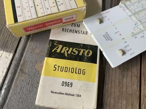 Aristo 0969 Studiolog slide rule full set 1970 Germany