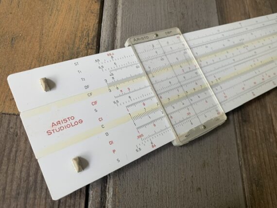Aristo 0969 Studiolog slide rule full set 1970 Germany - Image 6