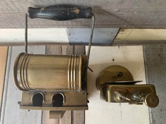 Brass carbide signal lantern Smink 1930 Holland - Image 8