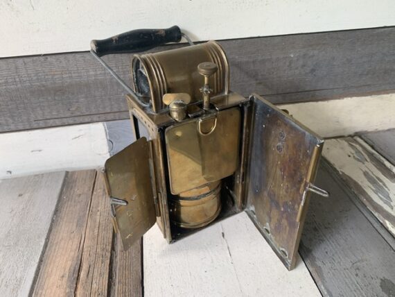 Brass carbide signal lantern Smink 1930 Holland - Image 4