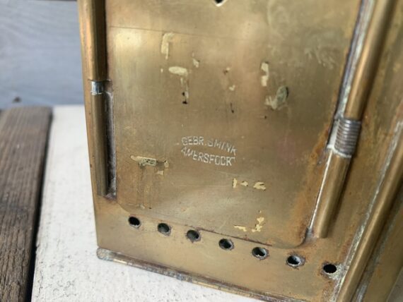 Brass carbide signal lantern Smink 1930 Holland - Image 6