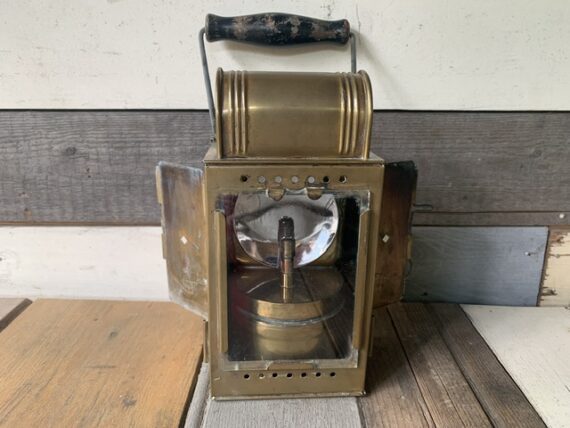 Brass carbide signal lantern Smink 1930 Holland