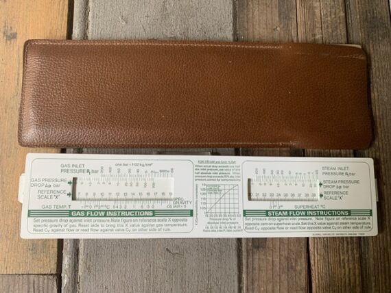 Blundell Blakeborough P3695 valve sizing pockets slide rule 1960 England - Image 3