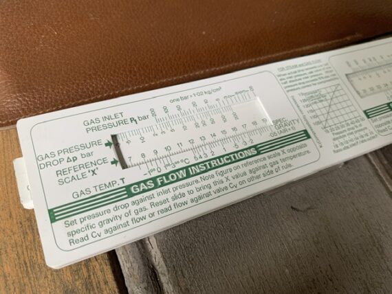 Blundell Blakeborough P3695 valve sizing pockets slide rule 1960 England - Image 7