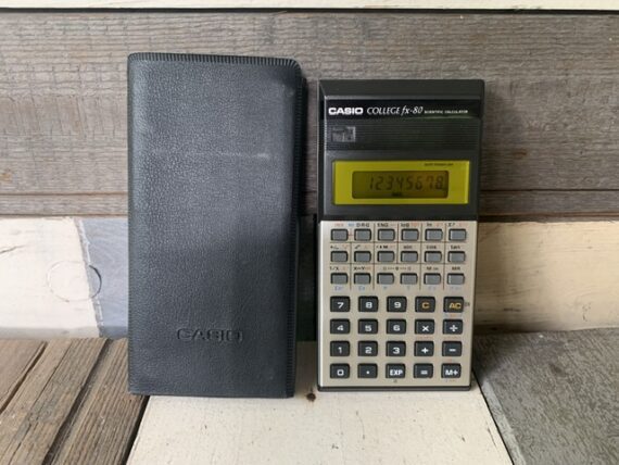 Casio College fx-80 scientific calculator pouch 1979 Japan - Image 2