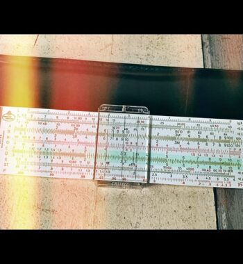 Faber Castell 62/82 pocket slide rule early in sleeve 1960 Germany