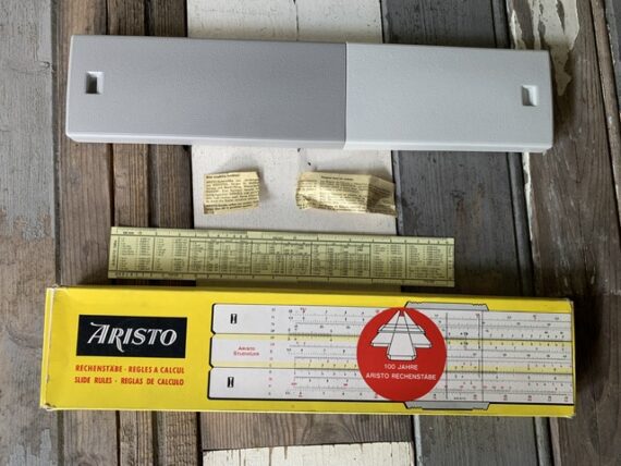 Aristo stahlbeton 940 Göttsch concrete slide rule full set 1970 Germany - Image 11