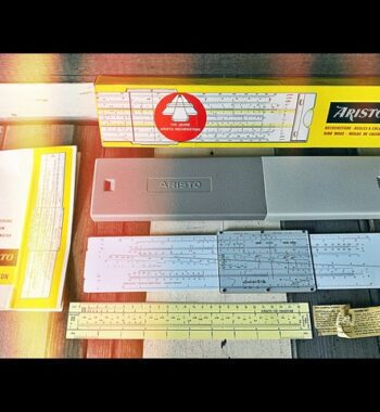 Aristo stahlbeton 940 Göttsch concrete slide rule full set 1970 Germany