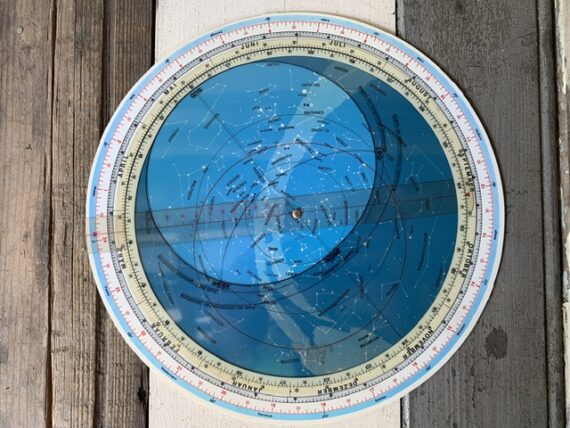 Planisphere Astronomical circular slide rule Franckh-Kosmos 1977 Germany