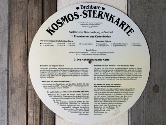 Planisphere Astronomical circular slide rule Franckh-Kosmos 1977 Germany - Image 5