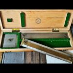 R.Reiss rectangular protractor survey map scale rules set in box 1925 Germany