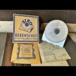 ALRO 300D circular Slide rule in metal case full set made ca. 1950 in Holland