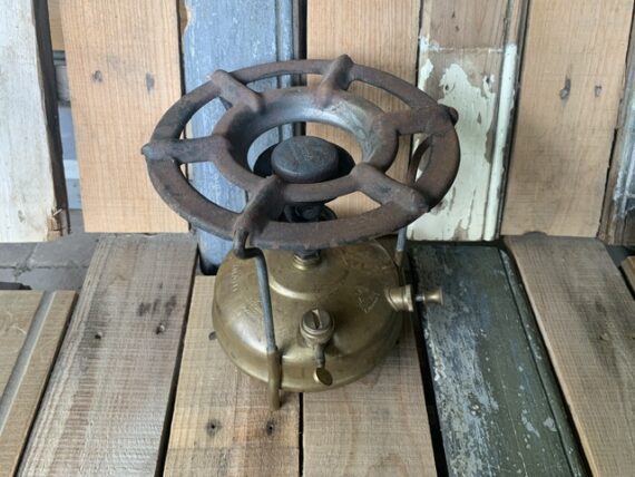 Ernst Hãhnel Vulcano collapsible brass stove 1960 Germany