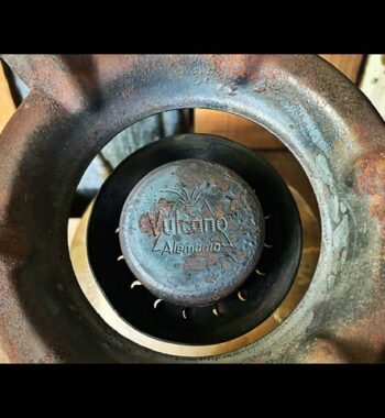 Ernst Hãhnel Vulcano collapsible brass stove 1960 Germany