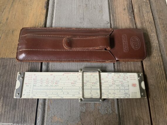 Post Hemmi pocket slide rule 1461 Versalog green cos sleeve 1960 Japan USA - Image 8