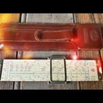 Post Hemmi pocket slide rule 1461 Versalog green cos sleeve 1960 Japan USA