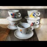 5x Illy Marco Lodola complete set Tazzine ballerine cappuccino 1999 Italy